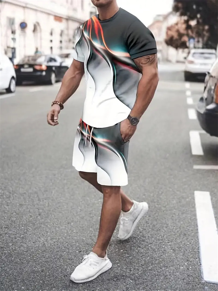 Women And Men Fashion - تي شيرت للرجال والنساء بتصميم متدرج