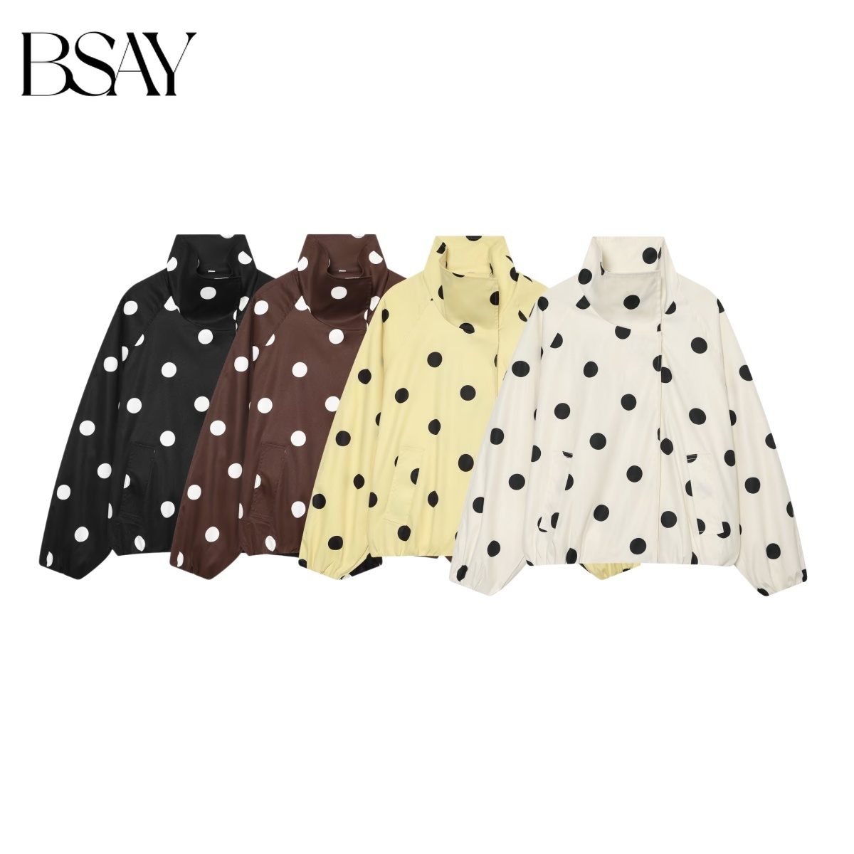 Women'S Fashion Bomber Jacket - BSAY 2026 جاكيت بومبر نسائي جديد