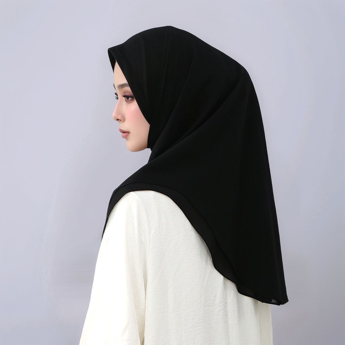 Women'S Fashion Headbands - شيفون جديد مزدوج الطبقات جاهز للارتداء