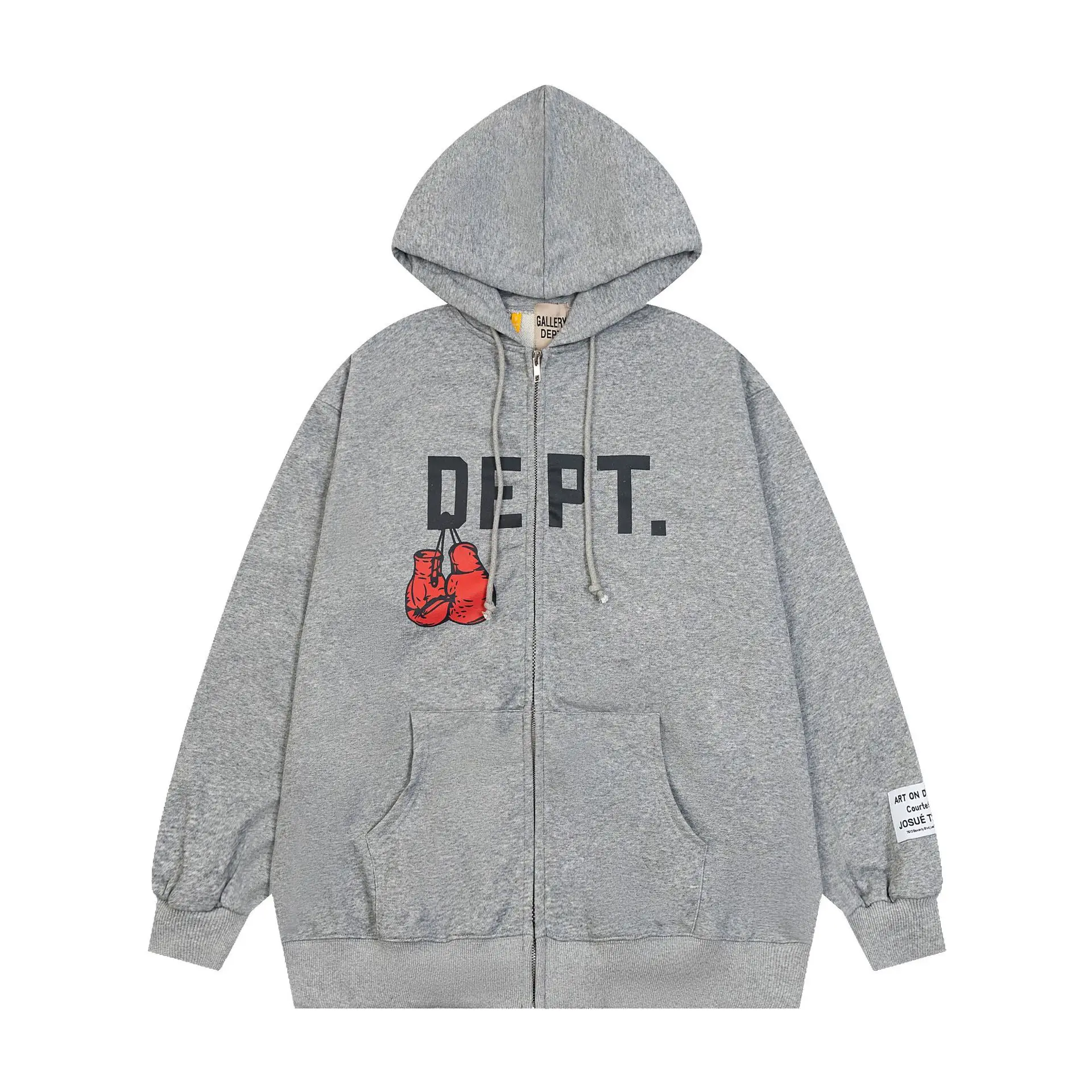 Women'S Fashion Zip Hoodie - سترة بغطاء للرأس كبيرة الحجم بتصميم