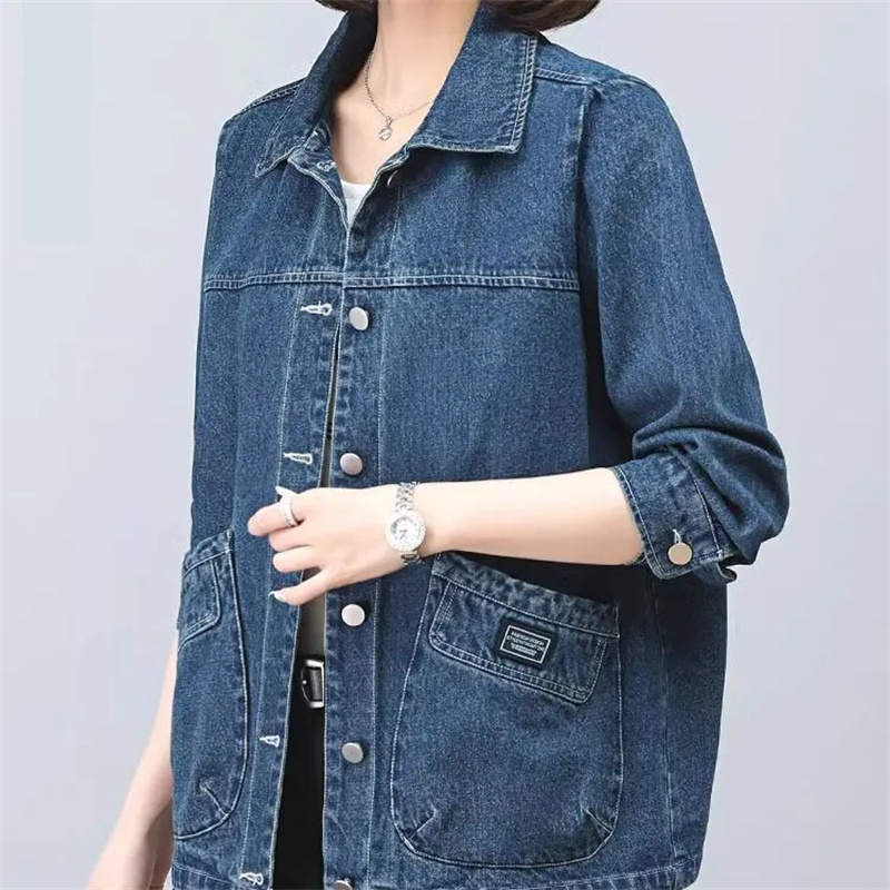Women'S Fashion Denim Jacket - معطف نسائي من قماش الدنيم 2025