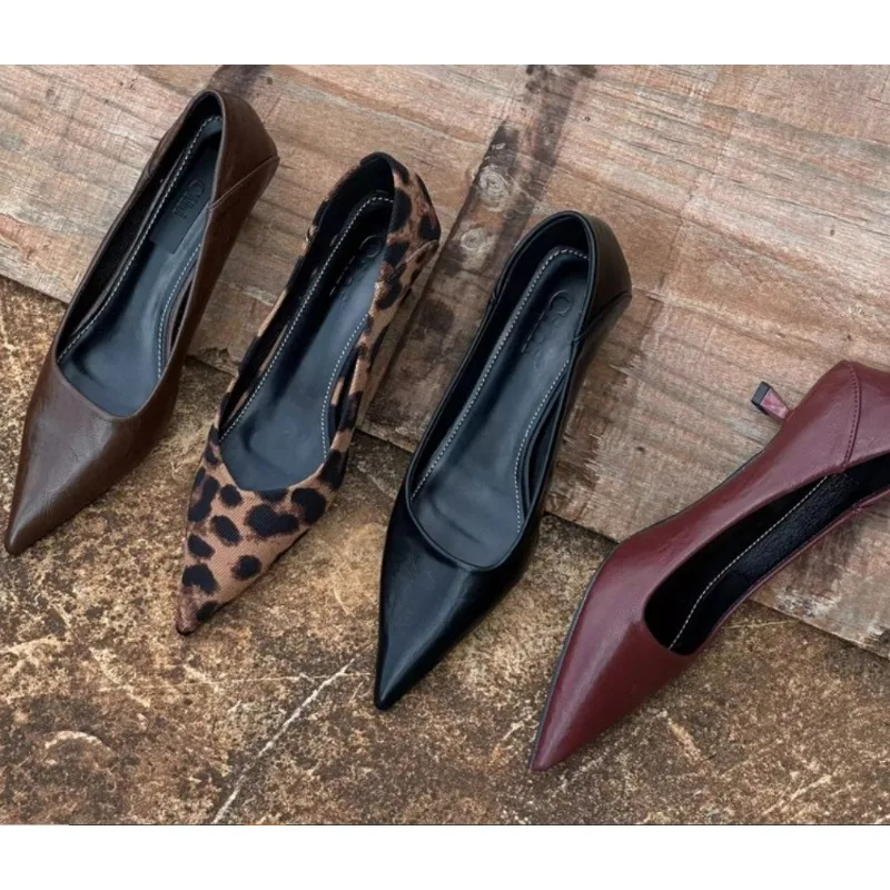 Women Fashion Heels - 2024 المرأة مثير عالية الكعب بورجوندي
