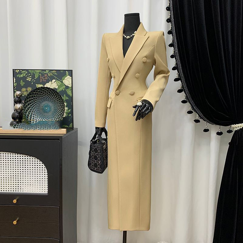 Xl Women'S Fashion - ربيع الخريف التلبيب الكاكي المرأة خندق