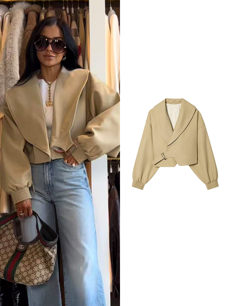Women'S Fashion Bomber Jacket - سترة بومبر أنيقة من TFMLN للنساء
