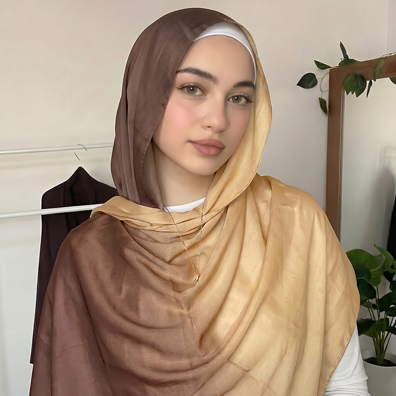 Women'S Fashion Gifts - حجاب إسلامي عصري بألوان متدرجة، وشاح