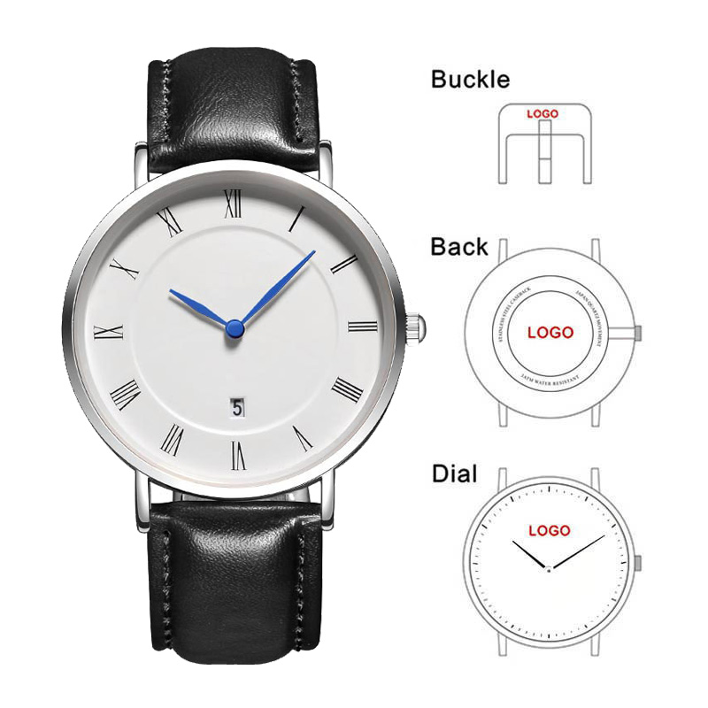 Fashion Women Watch - B-8210A ساعات رجالية بسيطة مع تاريخ