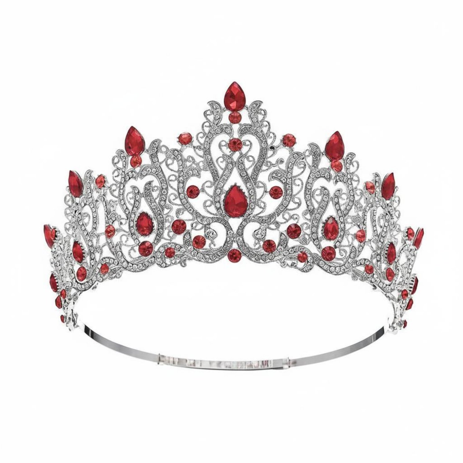 Women Queen Fashion - تاج كريستالي للمسابقات مرصع بالكريستال، تاج