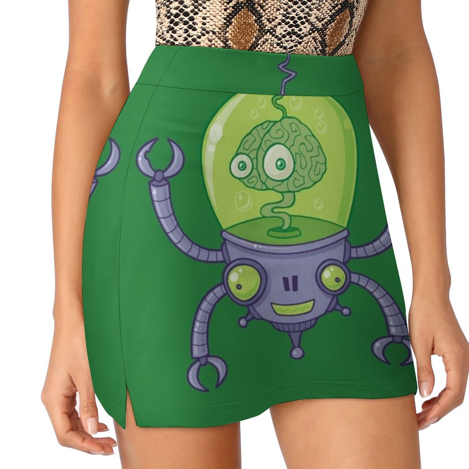 Women Fashion Vector - Brainbot Robot مع الدماغ الكورية الأزياء