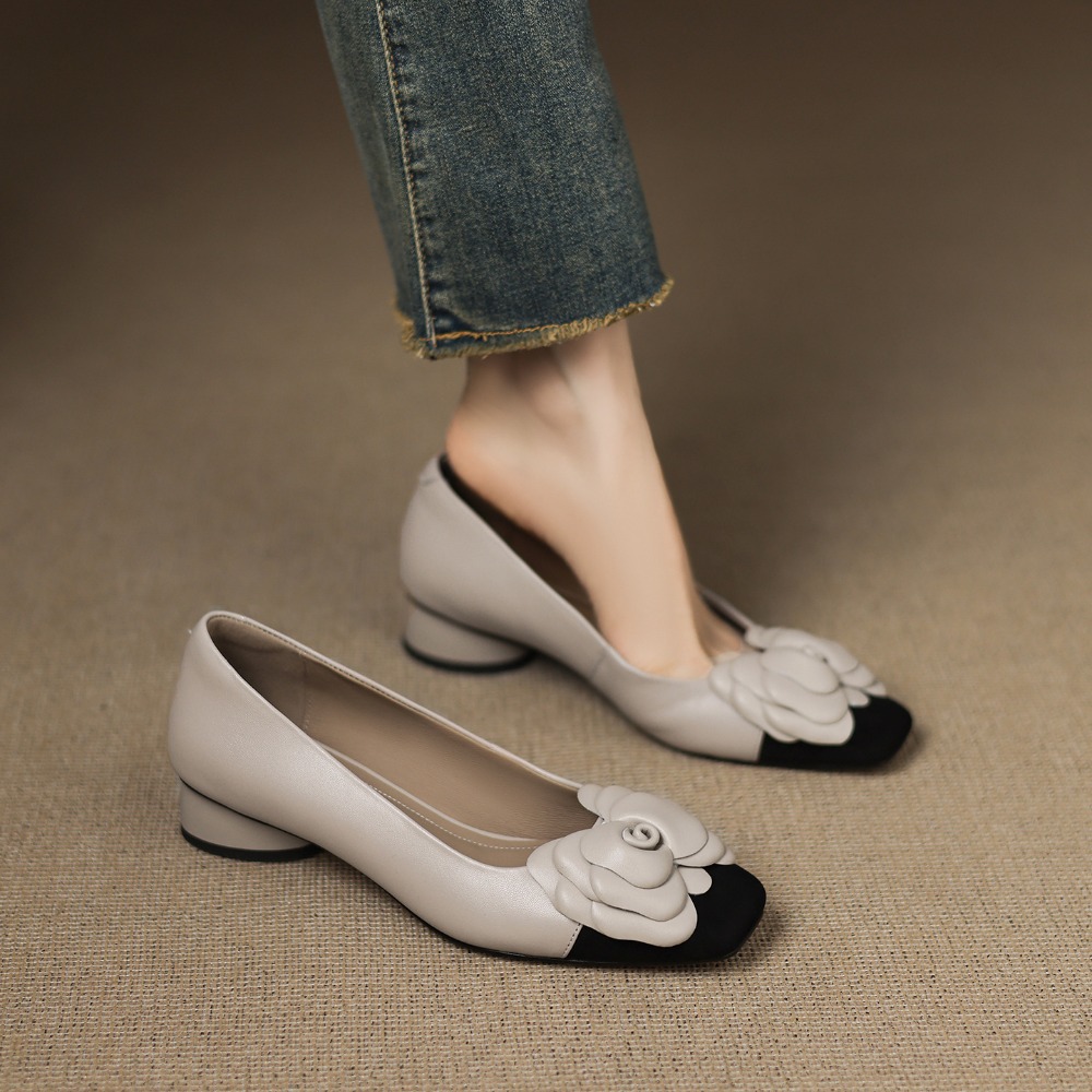 أزياء زهرة واحدة أحذية الخريف  - مراجعة Women Fashion Heels وسعره