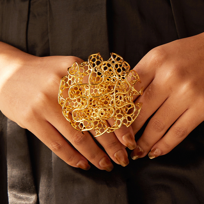 IVOG الجوف خارج 18K خاتم مطلي  - مراجعة Women'S Fashion Website وسعره