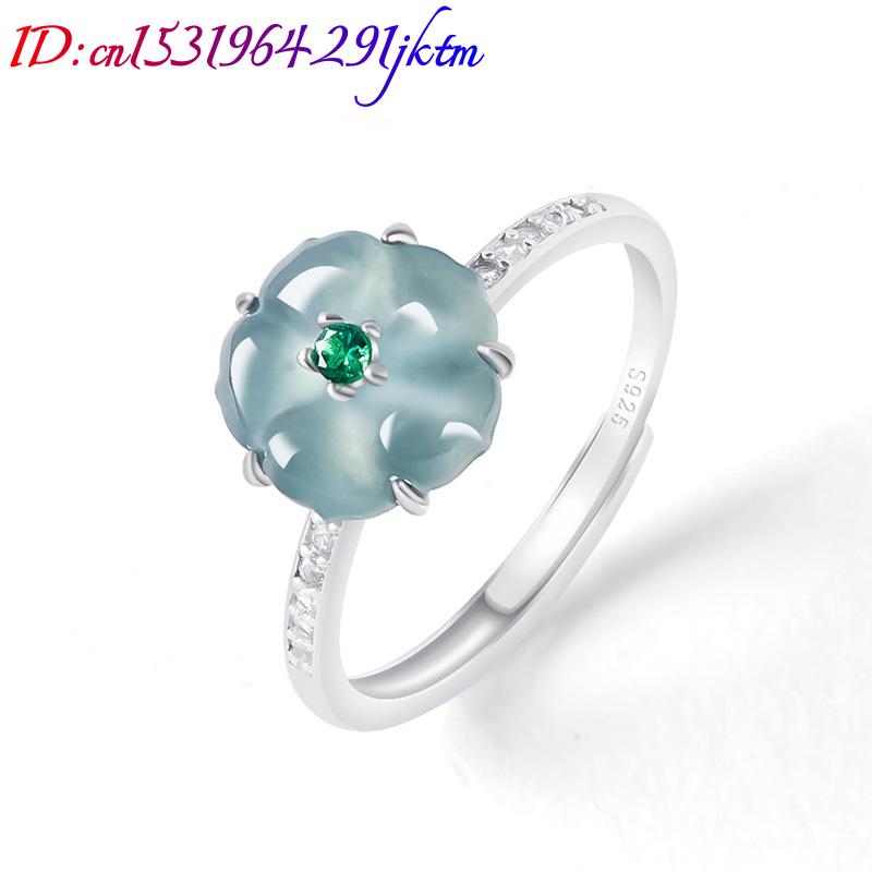 خواتم زهرة اليشم البورمي الأزر - مراجعة Women'S Fashion Gifts وسعره