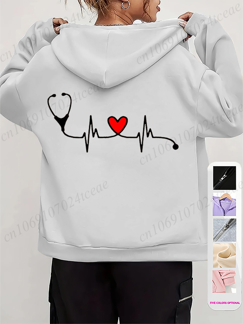 المرأة الخريف الشتاء هوديس الس - مراجعة Women'S Fashion Zip Hoodie وسعره