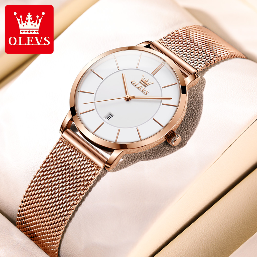 OLEVS ساعة نسائية 5869 أنيقة م - مراجعة Women'S Fashion Gifts وسعره