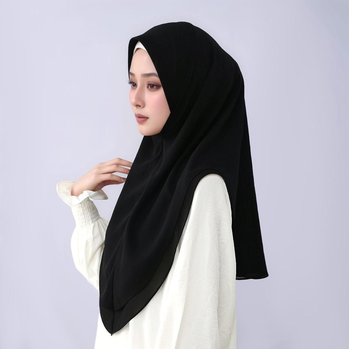 شيفون جديد مزدوج الطبقات جاهز  - مراجعة Women'S Fashion Headbands وسعره