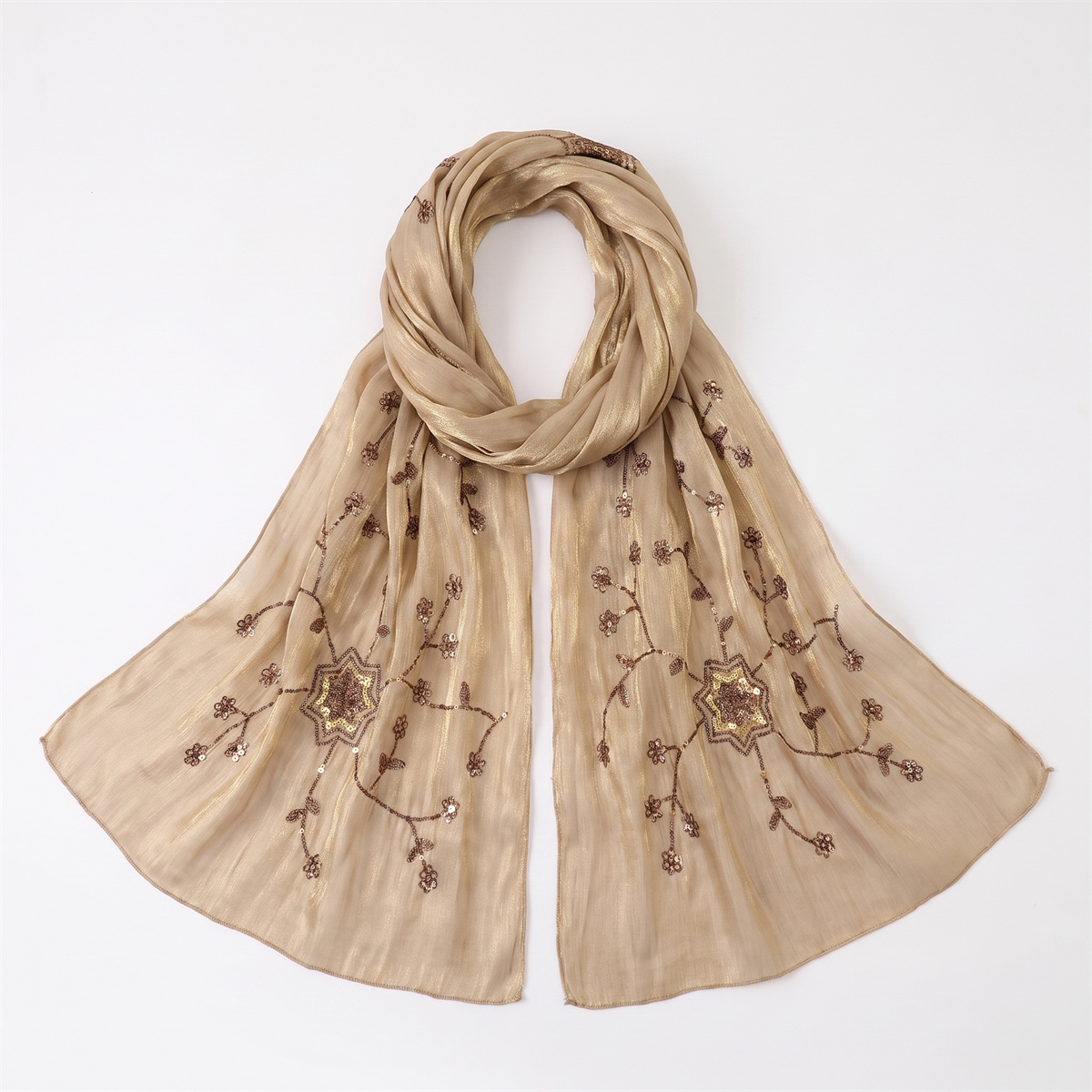 وشاح حجاب أنيق مجعد مع تطريز ز - مراجعة Women'S Fashion Headbands وسعره