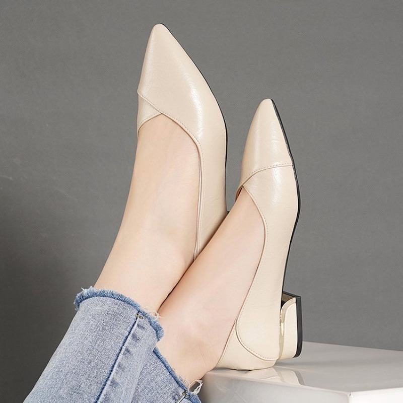 أحذية نسائية جلدية جديدة لربيع - مراجعة Women Fashion Heels وسعره