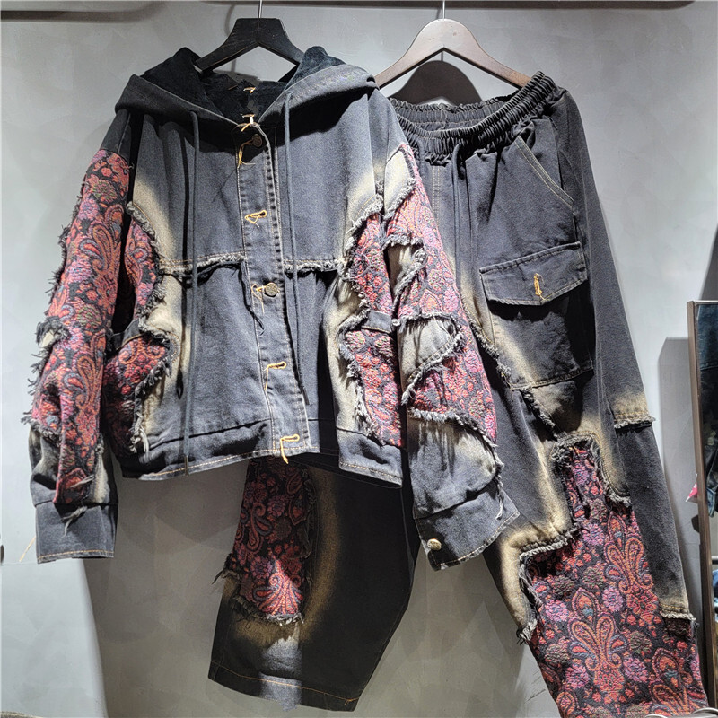 WTHT موضة المرأة غسل المرقعة ط - مراجعة Women'S Fashion Denim Jacket وسعره