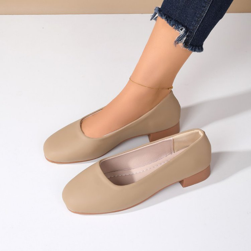 أحذية جلدية ناعمة بمقدمة مستدي - مراجعة Women Fashion Heels وسعره