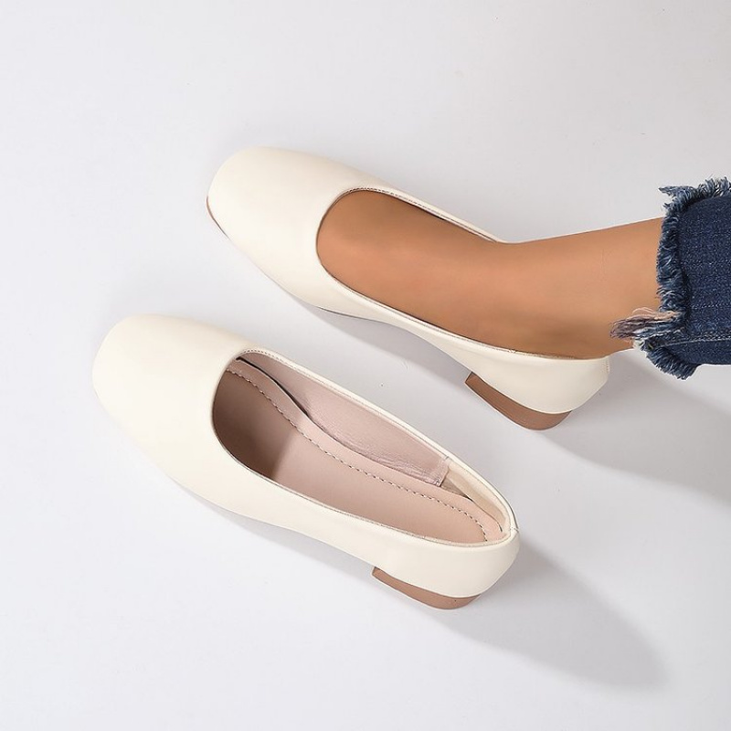 أحذية جلدية ناعمة بمقدمة مستدي - مراجعة Women Fashion Heels وسعره
