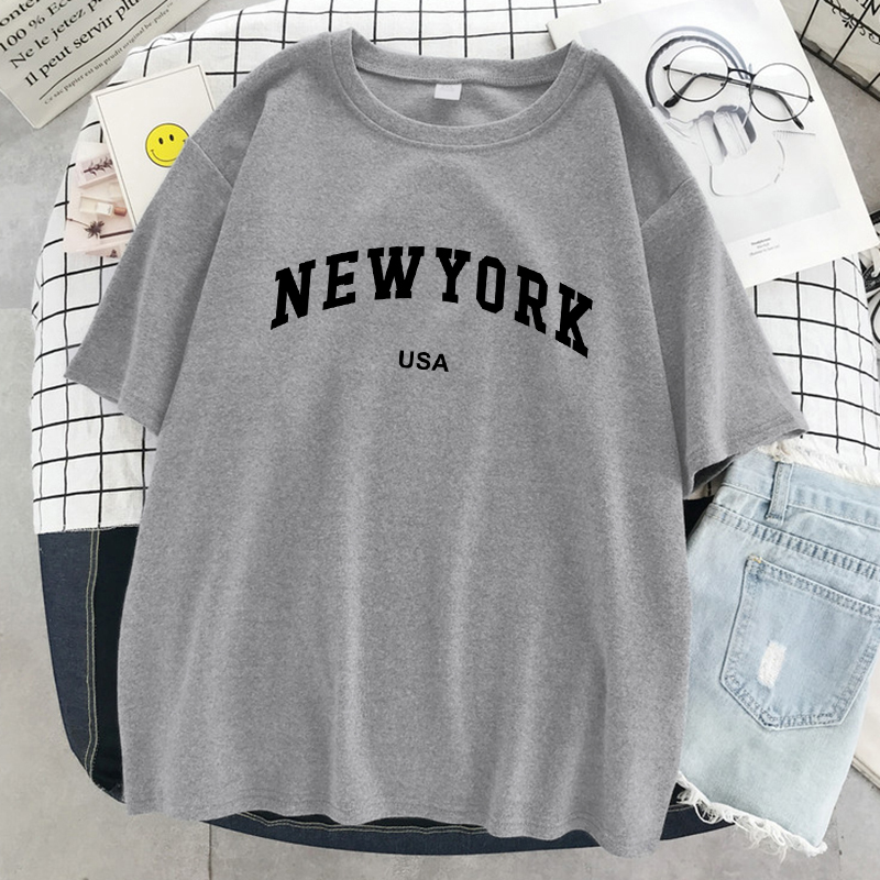 تي شيرت نسائي برسومات حروف ، ن - مراجعة Women'S Fashion York وسعره