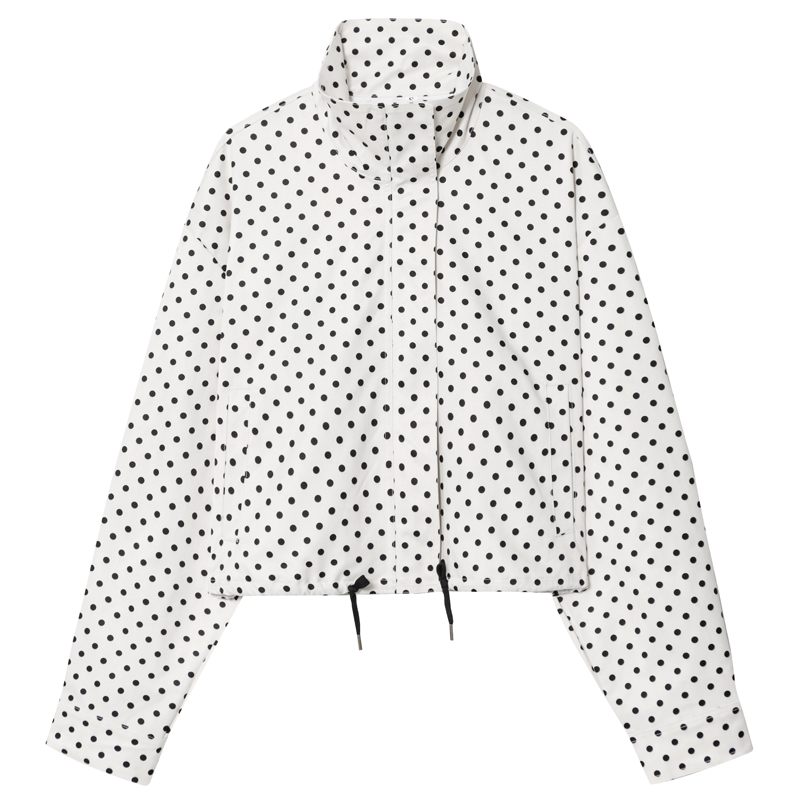 HXAO البولكا نقطة Bomber سترة  - مراجعة Women'S Fashion Bomber Jacket وسعره