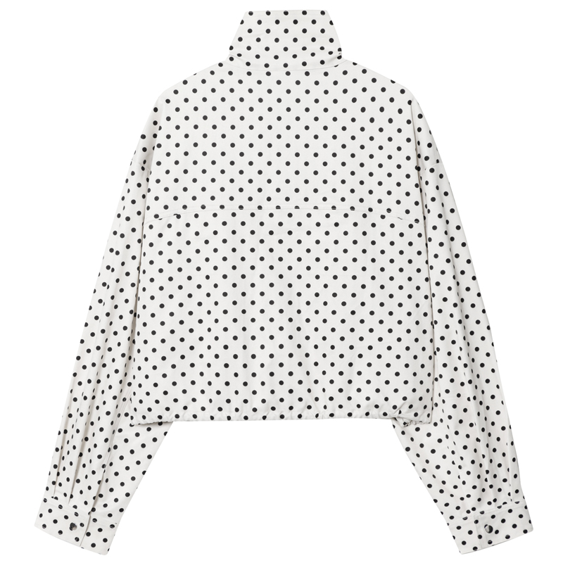 HXAO البولكا نقطة Bomber سترة  - مراجعة Women'S Fashion Bomber Jacket وسعره