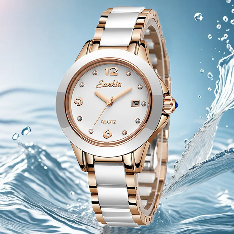 ساعة Sunkta كاجوال كوارتز نسائ - مراجعة Fashion Women Watch وسعره
