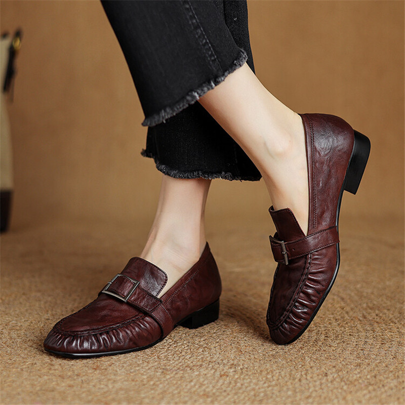 أحذية بدون كعب من الجلد الطبيع - مراجعة Women Fashion Heels وسعره