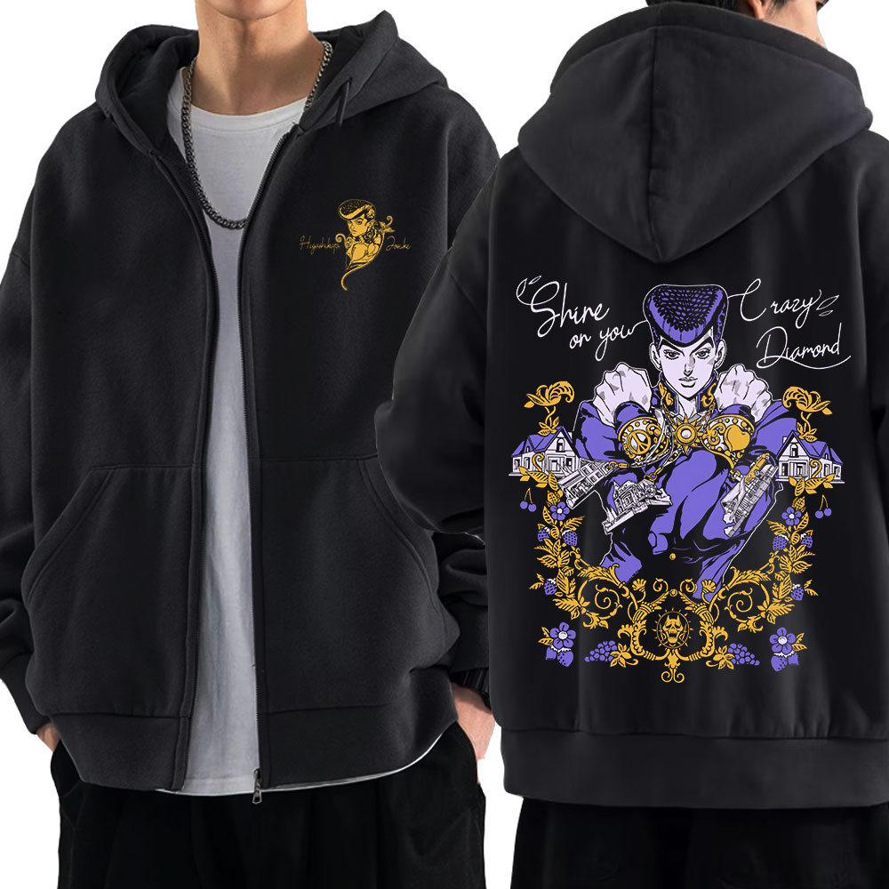 أنيمي جوجو غريب مغامرة سستة هو - مراجعة Women'S Fashion Zip Hoodie وسعره