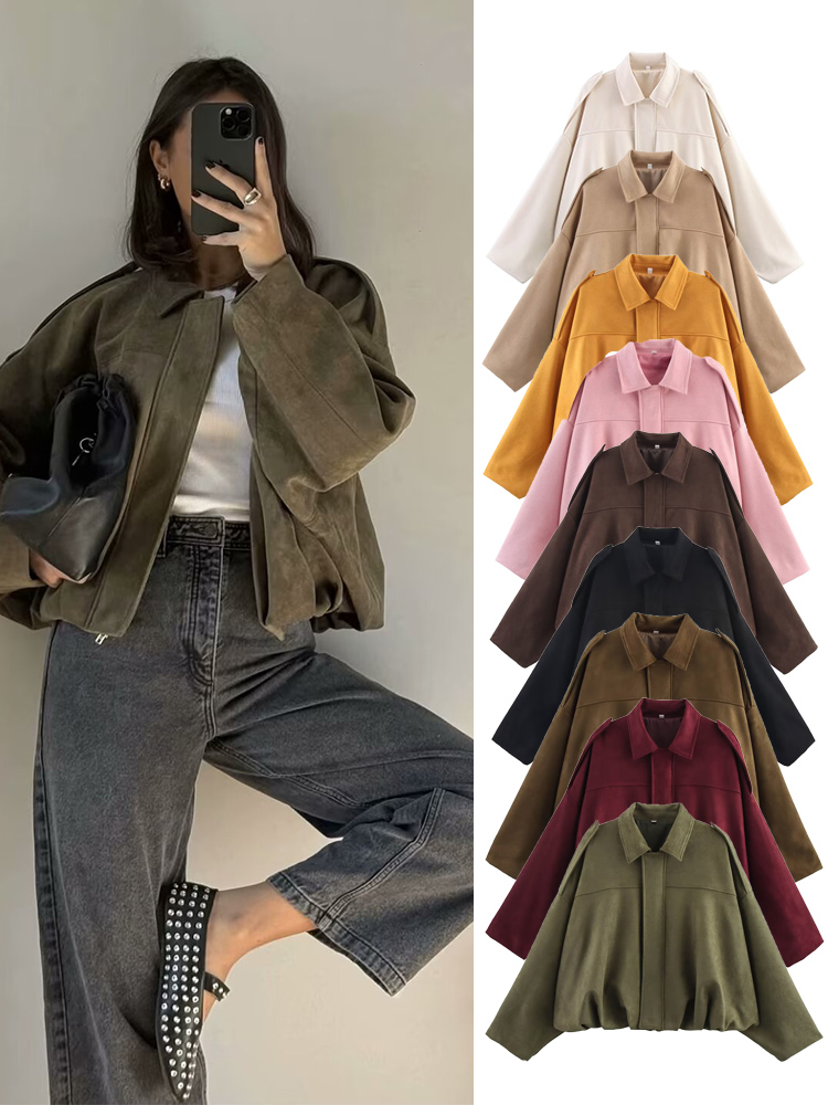 TFMLN سترة نسائية من جلد الغزا - مراجعة Women'S Fashion Bomber Jacket وسعره