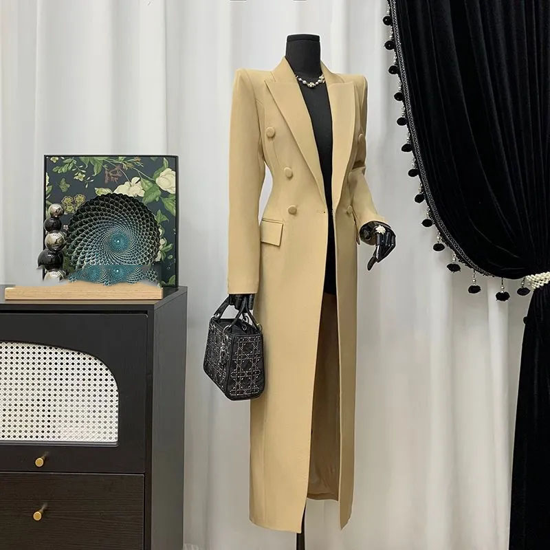 ربيع الخريف التلبيب الكاكي الم - مراجعة Xl Women'S Fashion وسعره