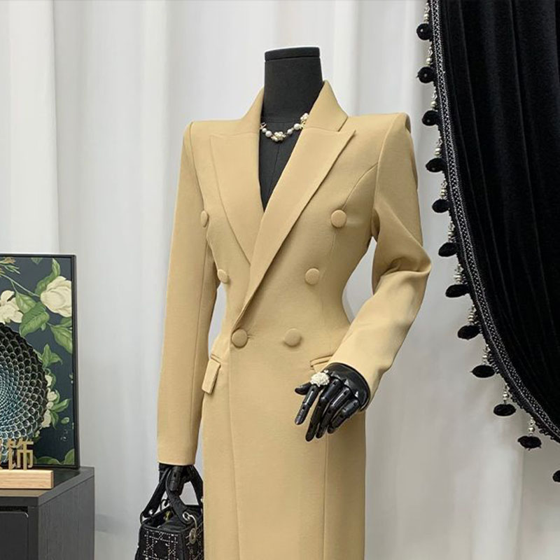 ربيع الخريف التلبيب الكاكي الم - مراجعة Xl Women'S Fashion وسعره