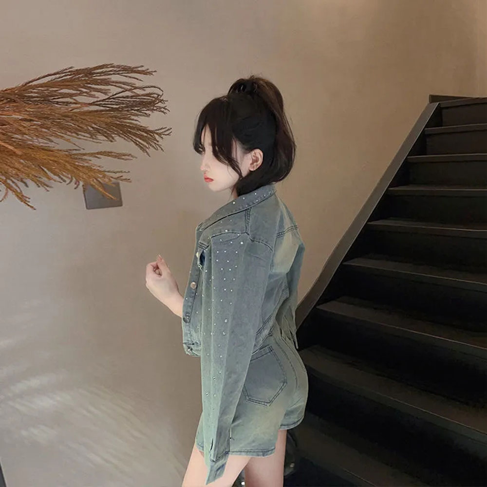 سترة جينز نسائية من الماس ، طق - مراجعة Women'S Fashion Denim Jacket وسعره