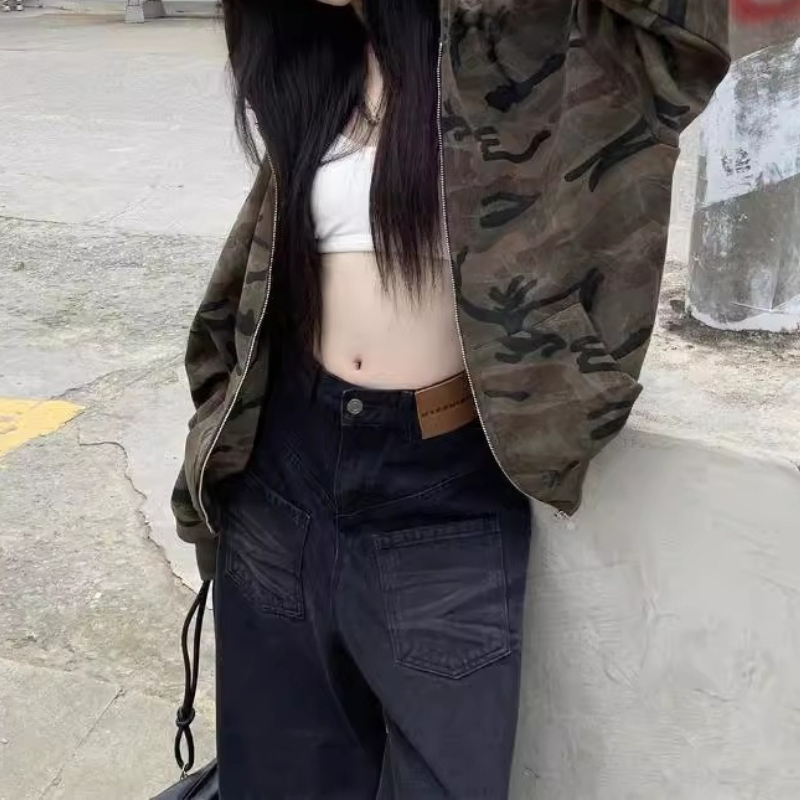 سترة كلاسيكية بغطاء للرأس مموه - مراجعة Women'S Fashion Zip Hoodie وسعره