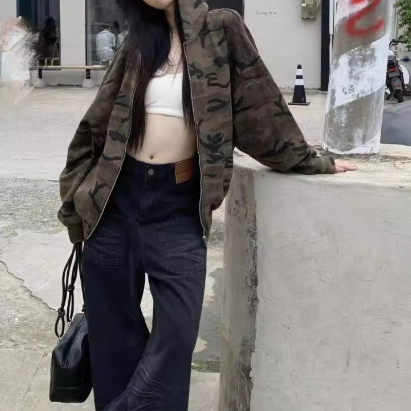 سترة كلاسيكية بغطاء للرأس مموه - مراجعة Women'S Fashion Zip Hoodie وسعره