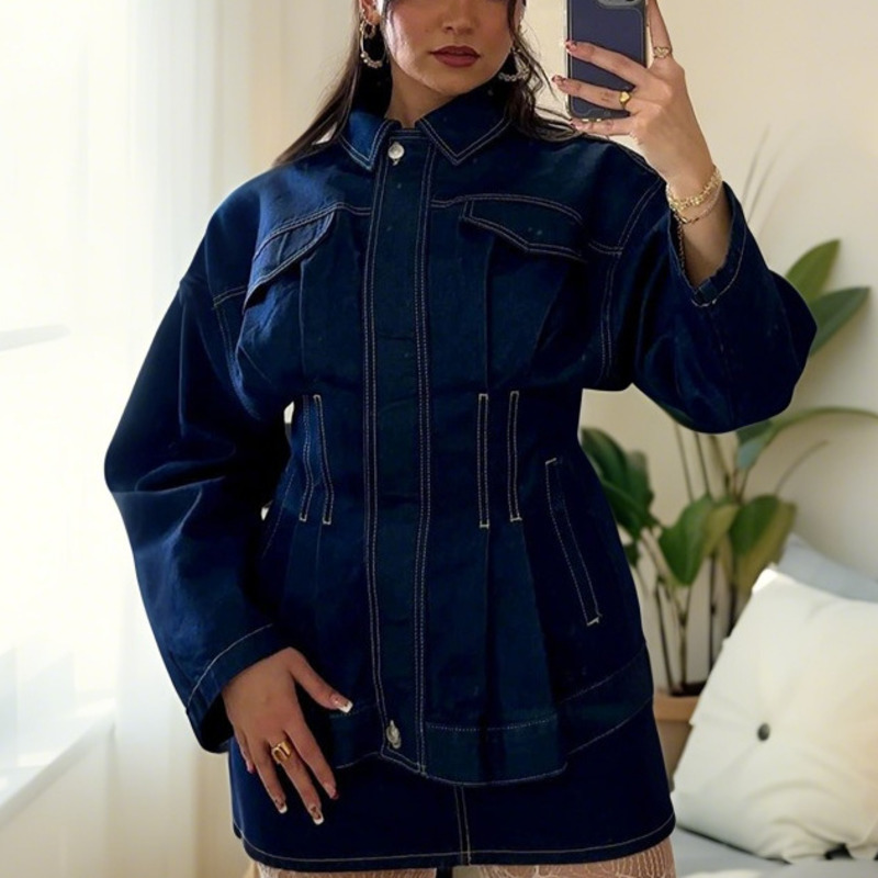 ANJY الخريف جديد المرأة العصري - مراجعة Women'S Fashion Denim Jacket وسعره