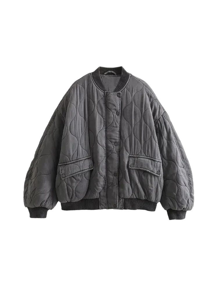سترات نسائية عصرية كبيرة الحجم - مراجعة Women'S Fashion Bomber Jacket وسعره