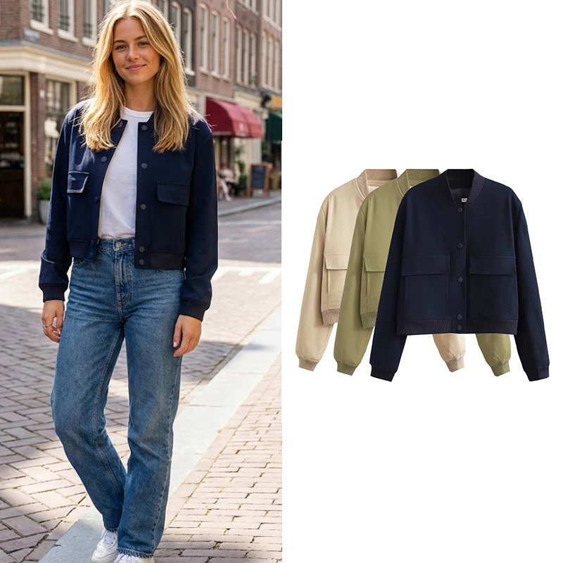 Willshela-سترات بومبر نسائية أ - مراجعة Women'S Fashion Bomber Jacket وسعره