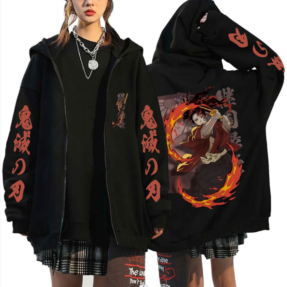 جديد شيطان القاتل Tsugikuni Yo - مراجعة Women'S Fashion Zip Hoodie وسعره