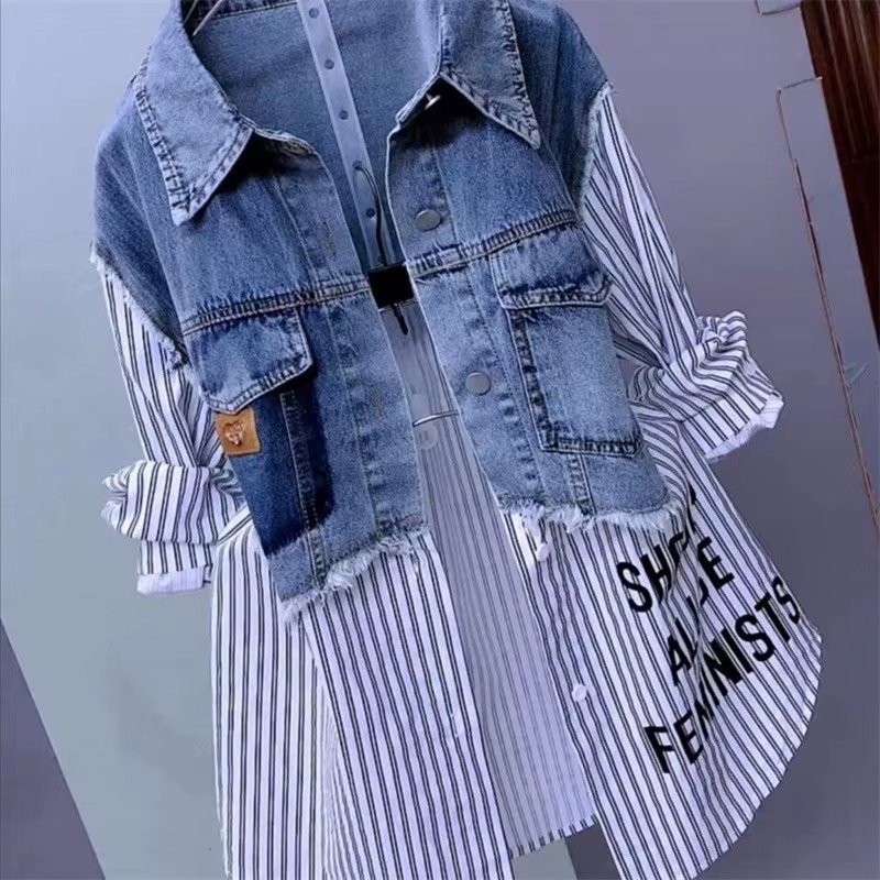 2025 جديد الربيع/الصيف موضة ال - مراجعة Women'S Fashion Denim Jacket وسعره