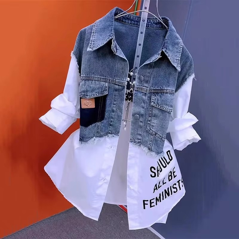 2025 جديد الربيع/الصيف موضة ال - مراجعة Women'S Fashion Denim Jacket وسعره