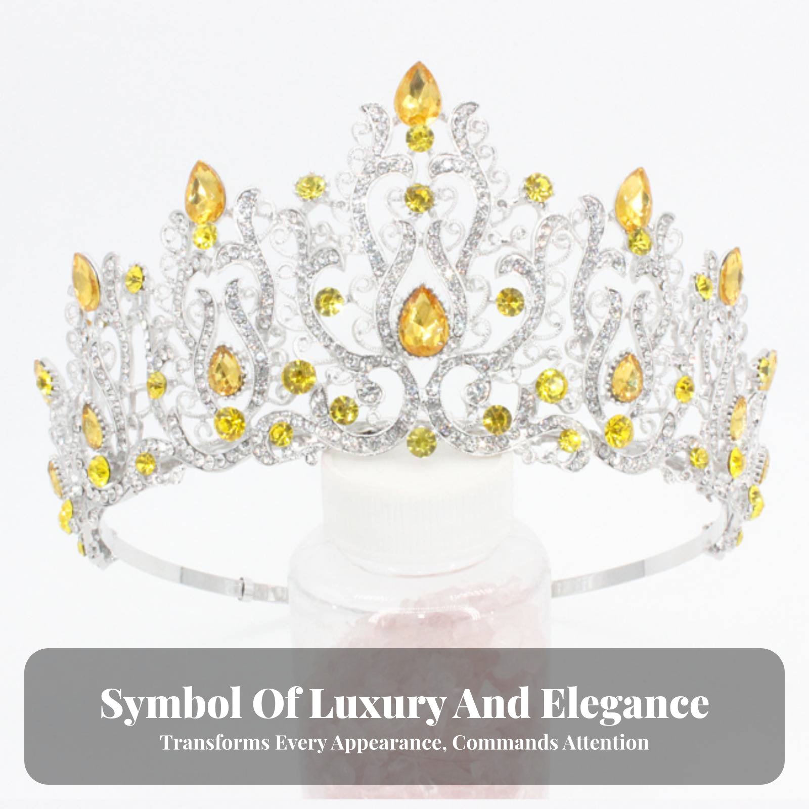 تاج كريستالي للمسابقات مرصع با - مراجعة Women Queen Fashion وسعره
