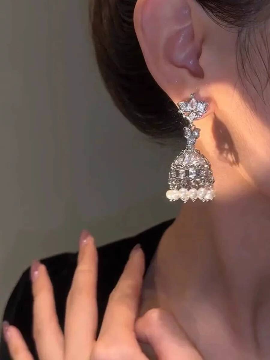 أقراط هندية مبالغ فيها على شكل - مراجعة Women Queen Fashion وسعره