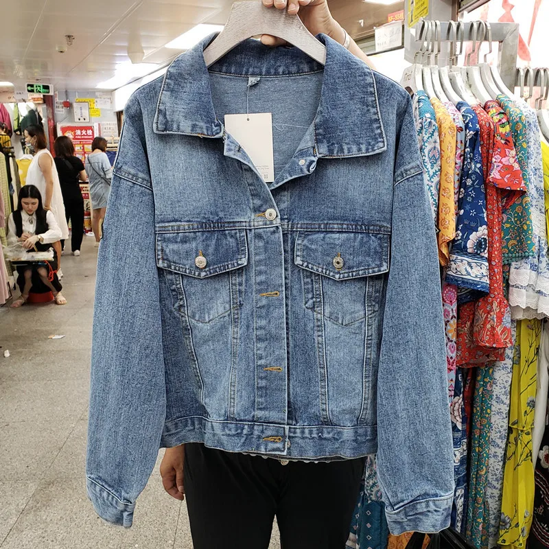 سترة كلاسيكية مطرزة بالترتر ال - مراجعة Women'S Fashion Denim Jacket وسعره